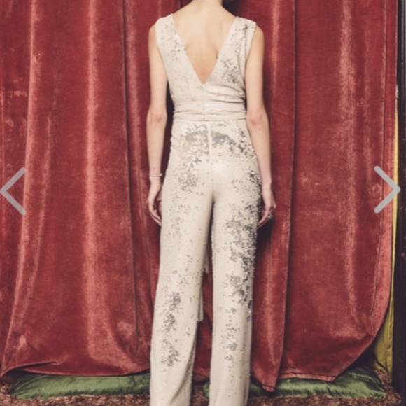 MESTIZA NY. 2 sequin jumpsuit Chrissy nude - Picture 7 of 14